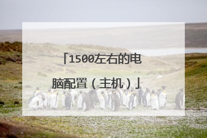 1500左右的电脑配置(主机)