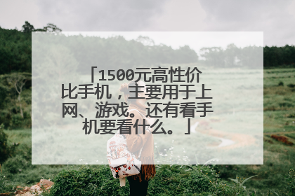 1500元高性价比手机，主要用于上网、游戏。还有看手机要看什么。