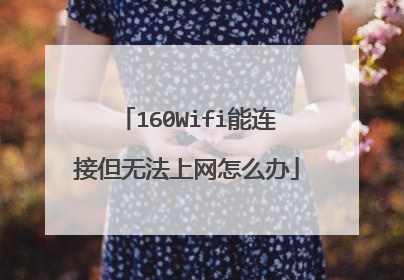 160Wifi能连接但无法上网怎么办