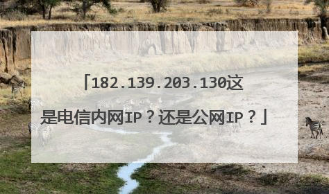 182.139.203.130这是电信内网IP?还是公网IP?