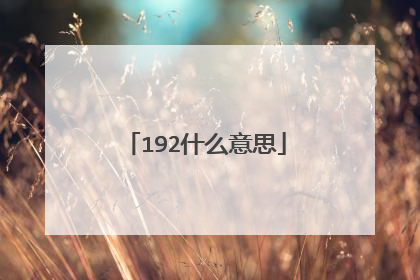 192什么意思
