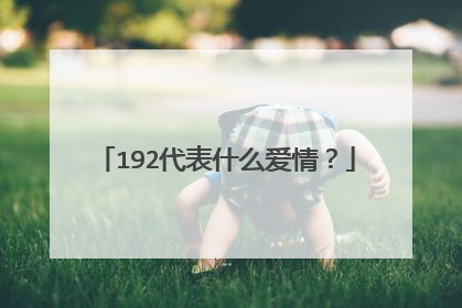 192代表什么爱情?