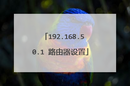 192.168.50.1 路由器设置