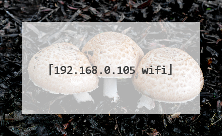 192.168.0.105 wifi