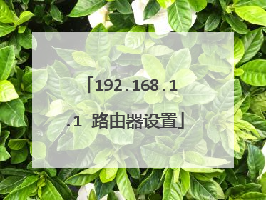 192.168.1.1 路由器设置