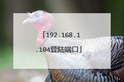 192.168.1.104登陆端口