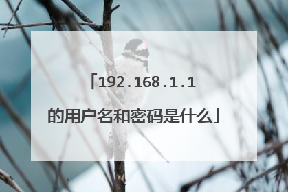 192.168.1.1的用户名和密码是什么