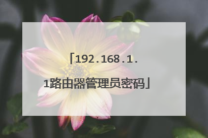 192.168.1.1路由器管理员密码