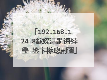 192.168.124.8鎵嬫満鐧诲綍璺�鐢卞櫒璁剧疆