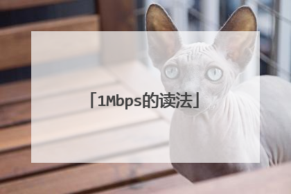 1Mbps的读法
