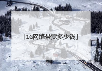 1G网络带宽多少钱
