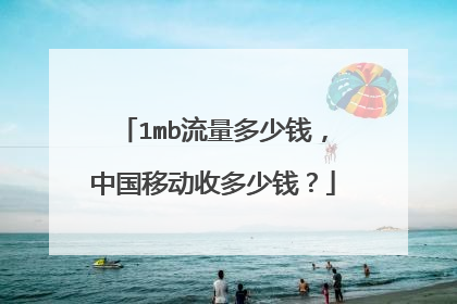 1mb流量多少钱，中国移动收多少钱？