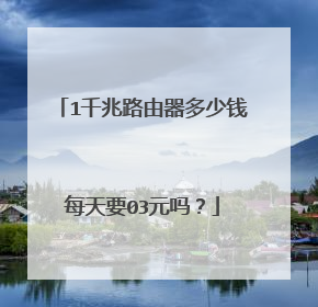 1千兆路由器多少钱每天要03元吗？