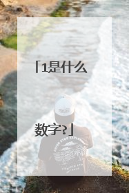 1是什么数字?