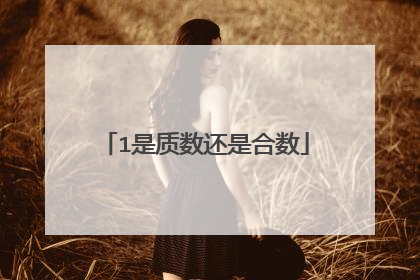 1是质数还是合数