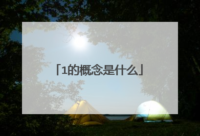 1的概念是什么