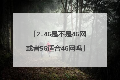 2.4G是不是4G网或者5G适合4G网吗