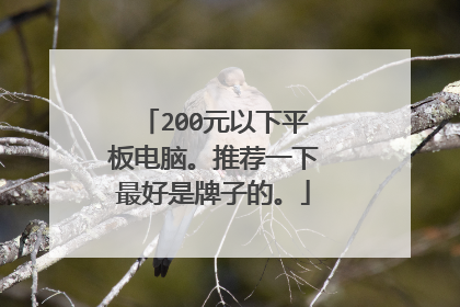 200元以下平板电脑。推荐一下最好是牌子的。