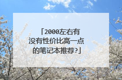 2000左右有没有性价比高一点的笔记本推荐?