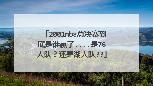 2001nba总决赛到底是谁赢了....是76人队？还是湖人队??