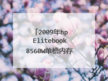 2009年hp Elitebook8560W单槽内存条最大是几个G？