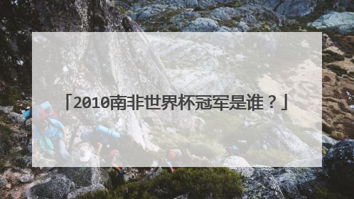 2010南非世界杯冠军是谁？