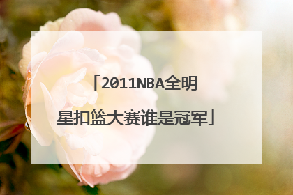 2011NBA全明星扣篮大赛谁是冠军