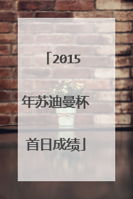 2015年苏迪曼杯首日成绩