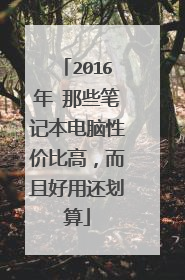 2016年 那些笔记本电脑性价比高,而且好用还划算