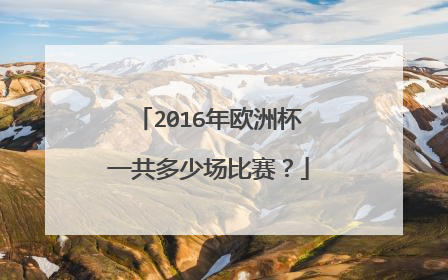 2016年欧洲杯一共多少场比赛？