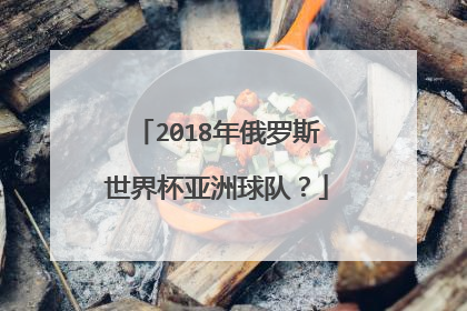 2018年俄罗斯世界杯亚洲球队?