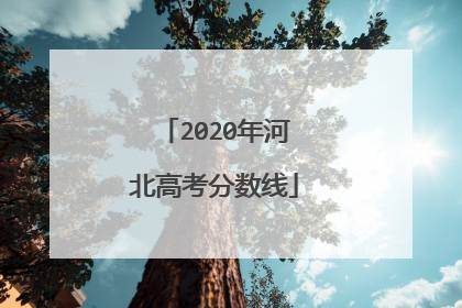 2020年河北高考分数线