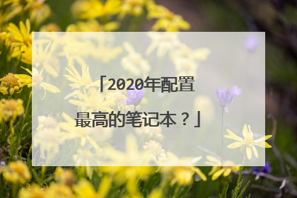 2020年配置最高的笔记本?
