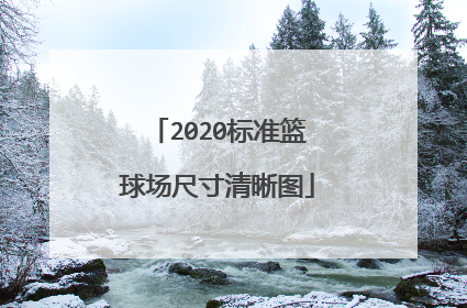 2020标准篮球场尺寸清晰图