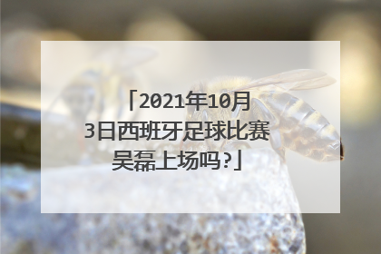 2021年10月3日西班牙足球比赛吴磊上场吗?