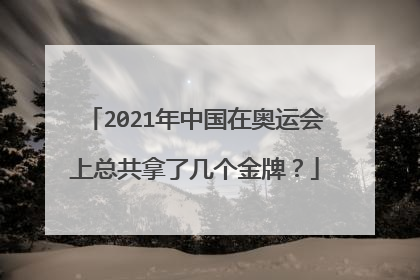 2021年中国在奥运会上总共拿了几个金牌？