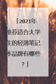2021年推荐适合大学生的轻薄笔记本品牌有哪些?