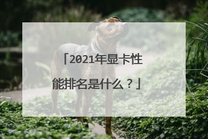 2021年显卡性能排名是什么?