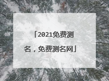 2021免费测名,免费测名网