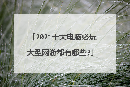 2021十大电脑必玩大型网游都有哪些?
