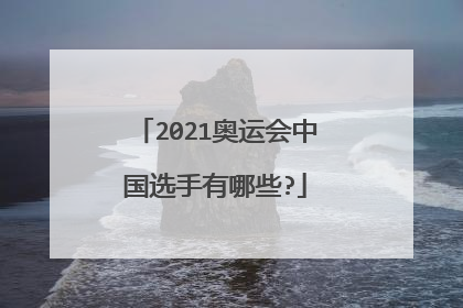 2021奥运会中国选手有哪些?