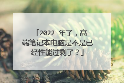 2022 年了,高端笔记本电脑是不是已经性能过剩了?
