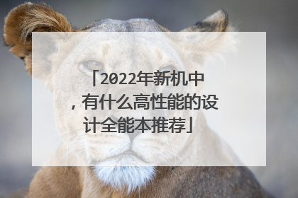 2022年新机中，有什么高性能的设计全能本推荐