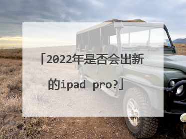 2022年是否会出新的ipad pro?