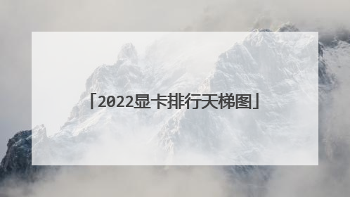 2022显卡排行天梯图