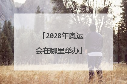 2028年奥运会在哪里举办