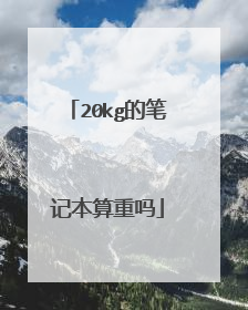 20kg的笔记本算重吗