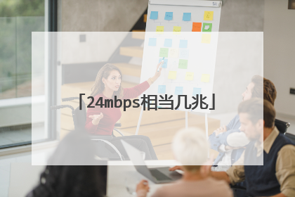 24mbps相当几兆