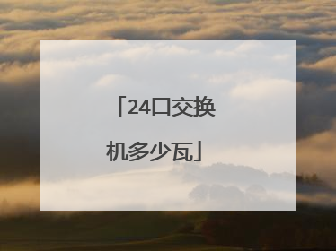 24口交换机多少瓦