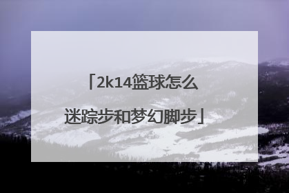 2k14篮球怎么迷踪步和梦幻脚步